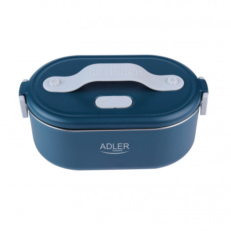 Ηλεκτρικό δοχείο φαγητού Adler AD 4522, 45 W, 0,8 λ, έως 70 °C, δοχείο από ανοξείδωτο ατσάλι, θερμοθήκη, μπλε