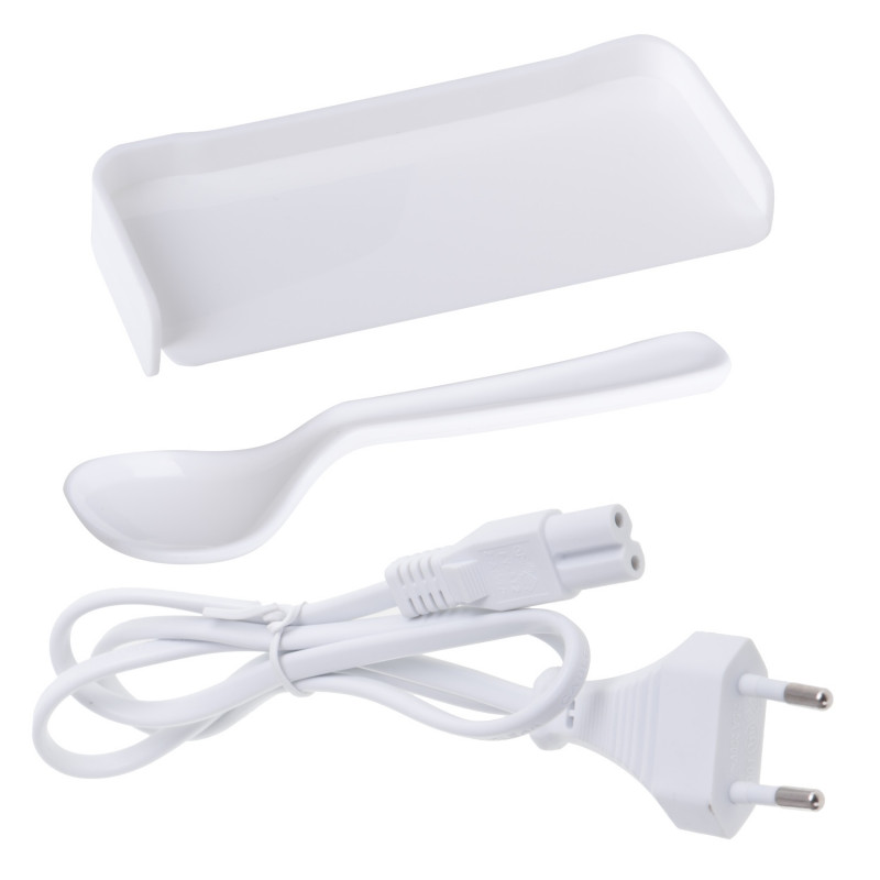 Ηλεκτρικό δοχείο φαγητού Adler AD 4522, 45 W, 0,8 λ, έως 70 °C, δοχείο από ανοξείδωτο ατσάλι, θερμοθήκη, μπλε