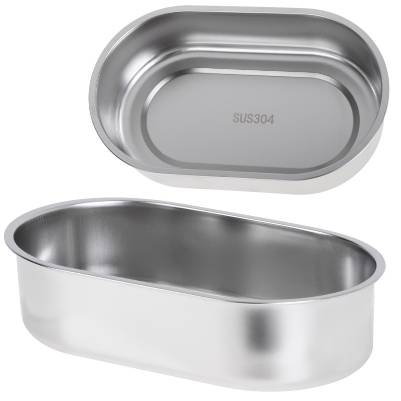 Ηλεκτρικό δοχείο φαγητού Adler AD 4522, 45 W, 0,8 λ, έως 70 °C, δοχείο από ανοξείδωτο ατσάλι, θερμοθήκη, μπλε