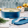 Ηλεκτρικό δοχείο φαγητού Adler AD 4522, 45 W, 0,8 λ, έως 70 °C, δοχείο από ανοξείδωτο ατσάλι, θερμοθήκη, μπλε