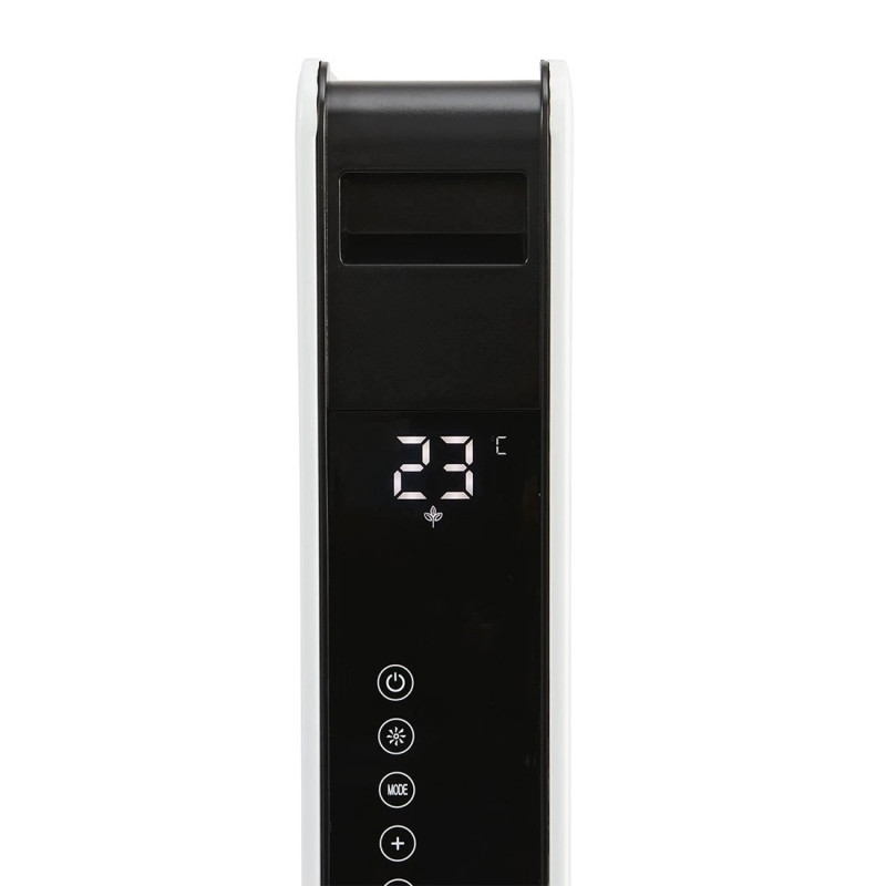 Θερμοπομπός με Wi-Fi NostroLux NL51974A, 2000W, Τηλεχειριστήριο, Χρονοδιακοπτης , LED, Λευκό