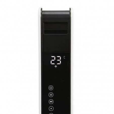 Θερμοπομπός με Wi-Fi NostroLux NL51974A, 2000W, Τηλεχειριστήριο, Χρονοδιακοπτης , LED, Λευκό