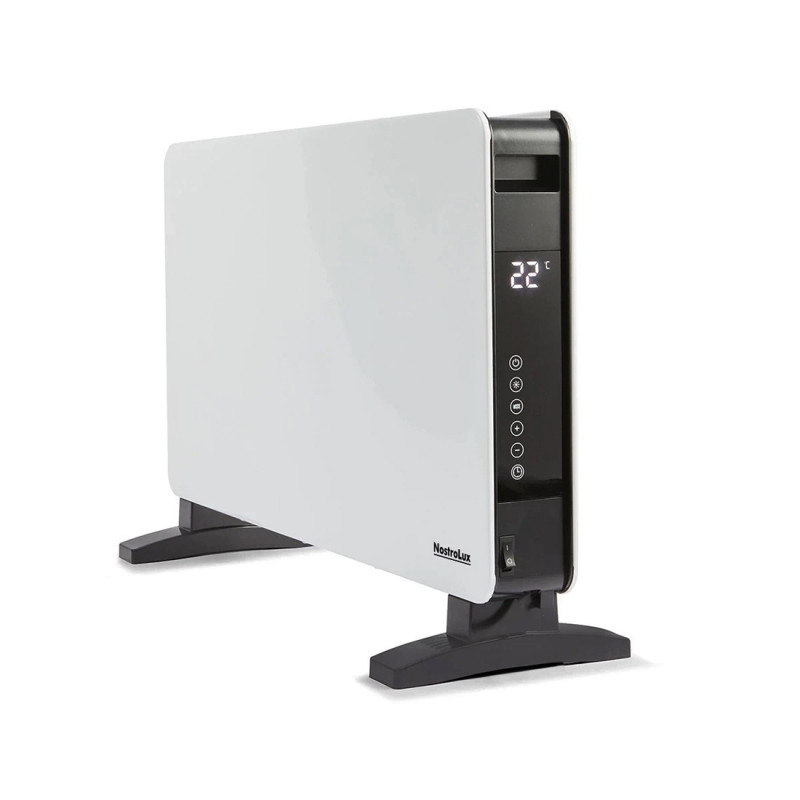 Θερμοπομπός με Wi-Fi NostroLux NL51974A, 2000W, Τηλεχειριστήριο, Χρονοδιακοπτης , LED, Λευκό