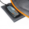 Μαξιλάρι/καθίσμα μασάζ Medivon Cosy Mesh, 12W, 4 ζώνες, 5 λειτουργίες, Θέρμανση, Χρονοδιακόπτης, Τηλεχειριστήριο, Μαύρο/πορτοκαλί