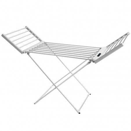 Ηλεκτρικό στεγνωτήριο ρούχων NostroLux NL1975A, 260 W, 45-70 °C, χρονοδιακόπτης, οθόνη, λευκό