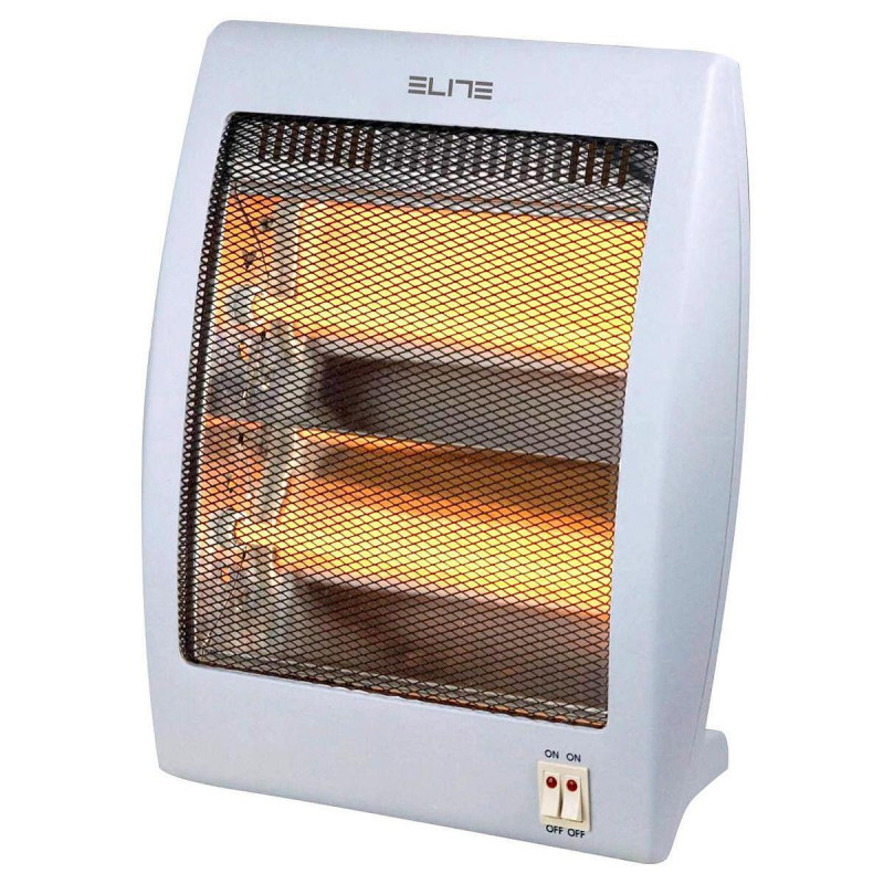 Θερμάστρα χαλαζία Elite QH-400, 800 W, 2 επίπεδα θέρμανσης, Αυτόματη απενεργοποίηση σε περίπτωση πτώσης, Λαβή, Λευκό