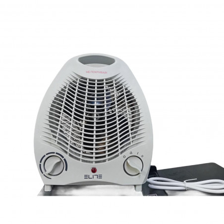 Θερμάστρα με ανεμιστήρα Elite EFH-1420, 2000 W, 3 λειτουργίες, Προστασία από υπερθέρμανση, Λευκό