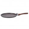 Τηγάνι για τηγανίτες Galileo Dakota SChef 5916655, 28 εκ., Αντικολλητικό, Χωρίς PFOA και νικέλιο, Για επαγωγικές εστίες, Σκούρο γρανίτη/καφέ