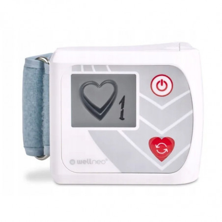 Συσκευή μέτρησης αρτηριακής πίεσης Wellneo Cardio, Ηλεκτρικά ερεθίσματα, 2 προγράμματα, Καρπός/πόδι, Λευκό