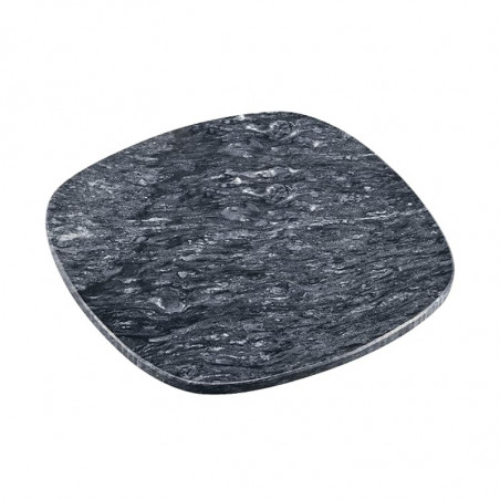 Πιατέλα σερβιρίσματος Kesper 38410, 25x25 εκ., Τετράγωνη, Φυσικός μάρμαρος, Γκρι