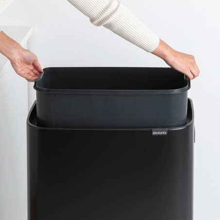 Μεταχειρισμένος: Κάδος απορριμμάτων Brabantia Bo Touch Hi 60L, Ματ Μαύρο