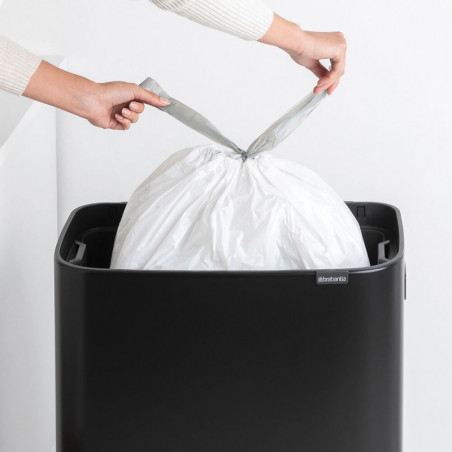 Μεταχειρισμένος: Κάδος απορριμμάτων Brabantia Bo Touch Hi 60L, Ματ Μαύρο