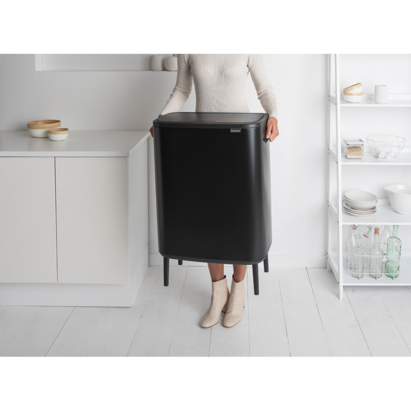 Μεταχειρισμένος: Κάδος απορριμμάτων Brabantia Bo Touch Hi 60L, Ματ Μαύρο