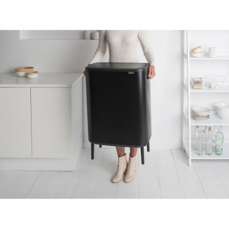 Μεταχειρισμένος: Κάδος απορριμμάτων Brabantia Bo Touch Hi 60L, Ματ Μαύρο