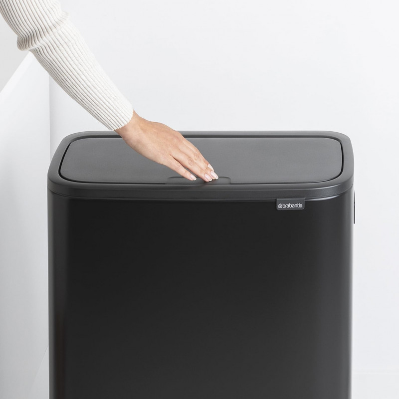 Μεταχειρισμένος: Κάδος απορριμμάτων Brabantia Bo Touch Hi 60L, Ματ Μαύρο