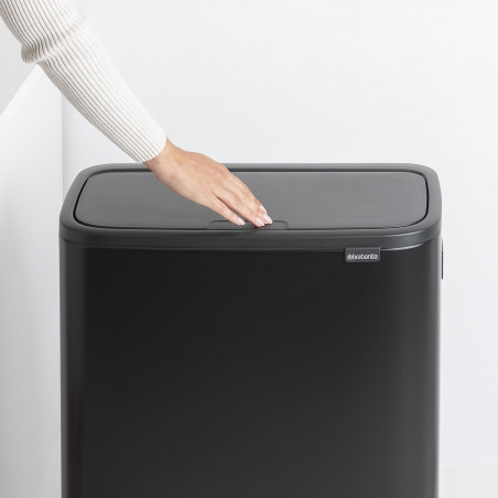 Μεταχειρισμένος: Κάδος απορριμμάτων Brabantia Bo Touch Hi 60L, Ματ Μαύρο