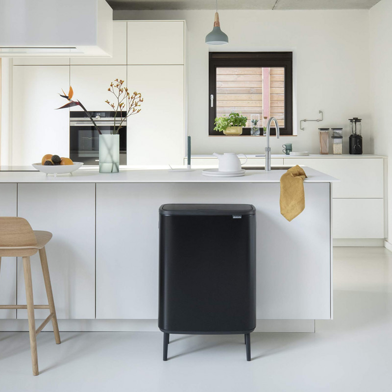 Μεταχειρισμένος: Κάδος απορριμμάτων Brabantia Bo Touch Hi 60L, Ματ Μαύρο