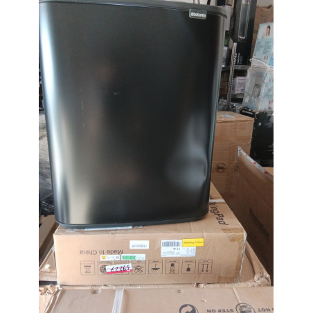 Μεταχειρισμένος: Κάδος απορριμμάτων Brabantia Bo Touch Hi 60L, Ματ Μαύρο