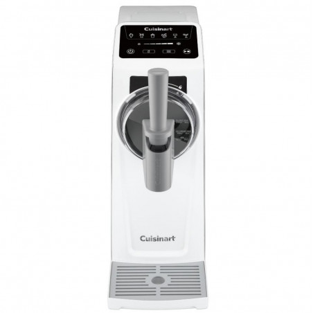 Μεταχειρισμένος: Μηχανή παγωτού 6 σε 1 Cuisinart Frost Fusion Ice Cream & Slushie ICE201E, 170 W, 1,6 λίτρα, Έξυπνη δοσολογία, Διατήρηση θερμοκρασίας, Συμπιεστής, Λευκό