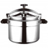 Χύτρα ταχύτητας Fagor Chef Extremen, 35 εκ., 22 λίτρα, 50 kPa, 3 συστήματα ασφαλείας, Σφραγίδα ασφαλείας, Ασημί
