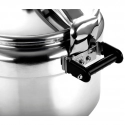 Χύτρα ταχύτητας Fagor Chef Extremen, 35 εκ., 22 λίτρα, 50 kPa, 3 συστήματα ασφαλείας, Σφραγίδα ασφαλείας, Ασημί