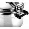 Χύτρα ταχύτητας Fagor Chef Extremen, 35 εκ., 22 λίτρα, 50 kPa, 3 συστήματα ασφαλείας, Σφραγίδα ασφαλείας, Ασημί