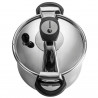 Χύτρα ταχύτητας Fagor Clasica 8L, 55 kPa, 24 εκ., Διακόπτης ασφαλείας, 3 συστήματα προστασίας, Ανοξείδωτο ατσάλι 18/10, Για επαγωγικές εστίες, Ασημί