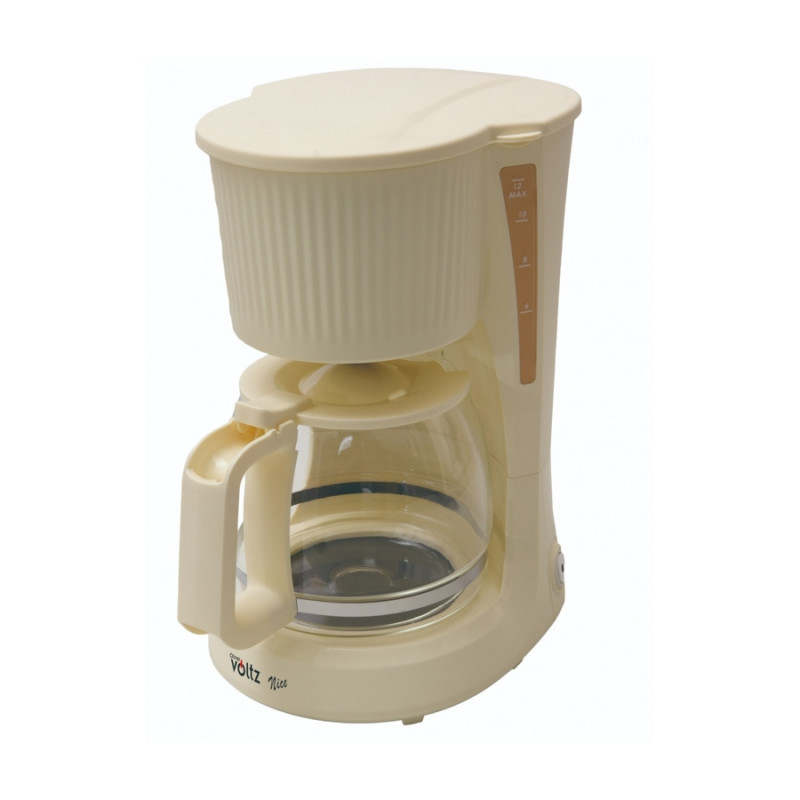 Καφετιέρα Oliver Voltz Nice OV51170PR, 750 W, 1,5 λίτρα – 12 φλιτζάνια, Λειτουργία διατήρησης θερμοκρασίας, Κρέμα
