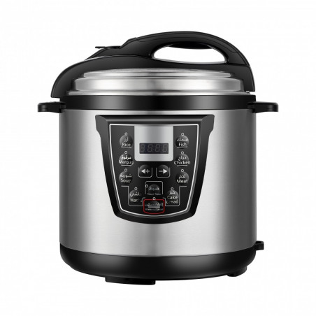 Πολυμάγειρα υπό πίεση Oliver Voltz OV51985K6, 1000 W, 6 L, 90 kPa, οθόνη LED, 8 προγράμματα, ανοξείδωτο