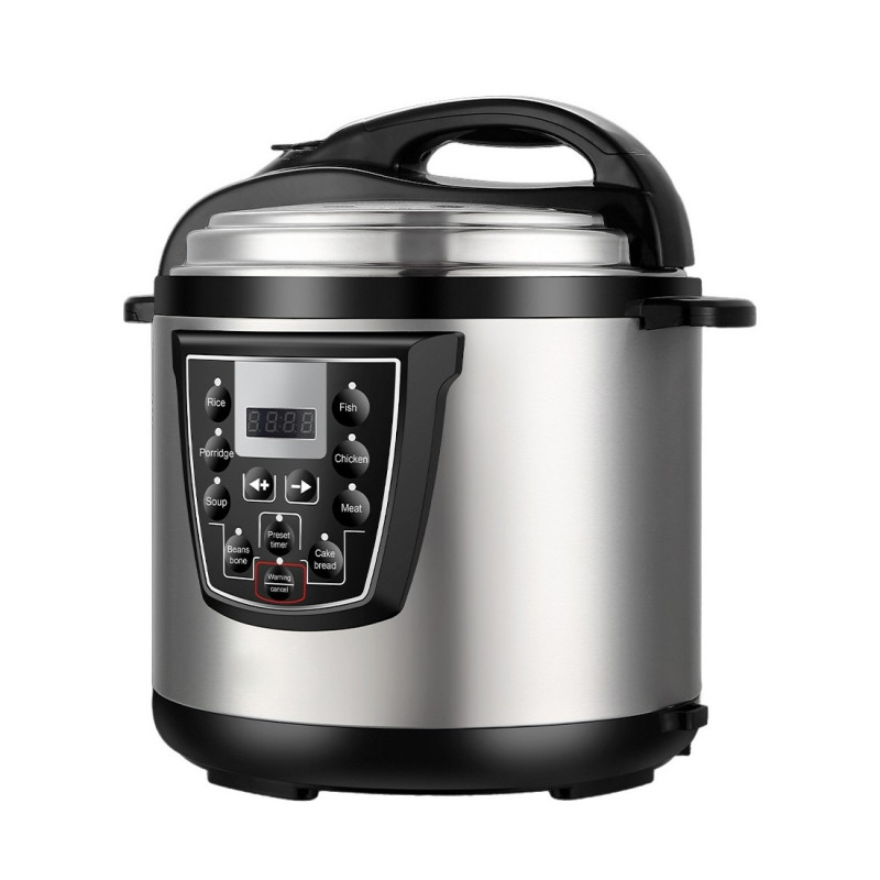 Πολυμάγειρα υπό πίεση Oliver Voltz OV51985K6, 1000 W, 6 L, 90 kPa, οθόνη LED, 8 προγράμματα, ανοξείδωτο
