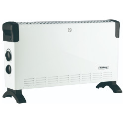 Θερμοσίφωνας Rosberg R51974FT, 2000W, 3 στάδια, Turbo fan, Θερμοστάτης, Προστασία από υπερθέρμανση, Λευκό