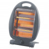 Θερμάστρα χαλαζία Elite QH-401DG, 800 W, 2 βαθμίδες, Προστασία σε περίπτωση κλίσης/πτώσης, Λαβή, Σκούρο γκρι