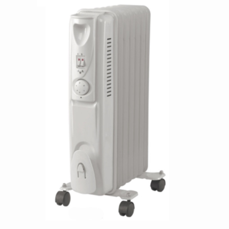 Θερμαντικό σώμα με λάδι Lamarque LOH-92, 2000 W, 9 πτερύγια, 3 βαθμίδες, ενδεικτικές λυχνίες, ροδάκια, λευκό