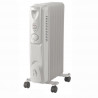 Θερμαντικό σώμα με λάδι Lamarque LOH-92, 2000 W, 9 πτερύγια, 3 βαθμίδες, ενδεικτικές λυχνίες, ροδάκια, λευκό