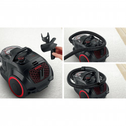 Σκουπάκι χωρίς σακούλα Bosch BGS21POW2 ProPower Series 4, 750 W, 2 λ, Power AirCycle, φίλτρο HEPA, 78 dB, Μαύρο/Κόκκινο