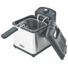 Μίνι φριτέζα Oliver Voltz OV51980CG, 1000 W, 1,2 λ, 0-190 °C, ανοξείδωτο ατσάλι, ενδεικτικές λυχνίες, ανοξείδωτο/μαύρο