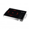 Μονή εστία υπέρυθρης ακτινοβολίας Elite EFP-1293TP, 2200 W, 20 εκ., οθόνη LED, χειριστήριο αφής, χρονοδιακόπτης, γυαλί-κεραμικό, ανοξείδωτο
