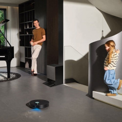 Ρομποτική σκούπα Dreame X60 Ultra Complete RLX87DE-BL, 180 λεπτά, 0,2 λίτρα, κάμερες AI, VersaLift, αυτόματη βάση φόρτισης, φωνητικές εντολές, μαύρο