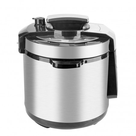 Πολυμάγειρας υπό πίεση NostroLux NL51985H6, 1000 W, 6 λ, 70 kPa, χρονοδιακόπτης 24 ωρών, 15 προγράμματα, μεγάλη οθόνη LED, χειριστήριο αφής, ανοξείδωτο