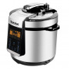 Πολυμάγειρας υπό πίεση NostroLux NL51985H6, 1000 W, 6 λ, 70 kPa, χρονοδιακόπτης 24 ωρών, 15 προγράμματα, μεγάλη οθόνη LED, χειριστήριο αφής, ανοξείδωτο