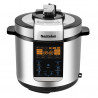 Πολυμάγειρας υπό πίεση NostroLux NL51985H6, 1000 W, 6 λ, 70 kPa, χρονοδιακόπτης 24 ωρών, 15 προγράμματα, μεγάλη οθόνη LED, χειριστήριο αφής, ανοξείδωτο