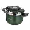 Χύτρα ταχύτητας Swiss Haus SH-PC6LG, 6 λίτρα, 22 εκ., Τριπλή κατασκευή, Δείκτης στάθμης νερού, Κεραμική επίστρωση Sapphire, Συμβατή με επαγωγικές εστίες, Πράσινο