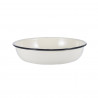 Εμαγιέ μπολ Rosberg R51222OR24, 24x5 εκ., Στρογγυλεμένο χείλος, Λευκό