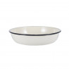 Εμαγιέ μπολ Rosberg R51222OR18, 18x4 εκ., Στρογγυλεμένο χείλος, Λευκό