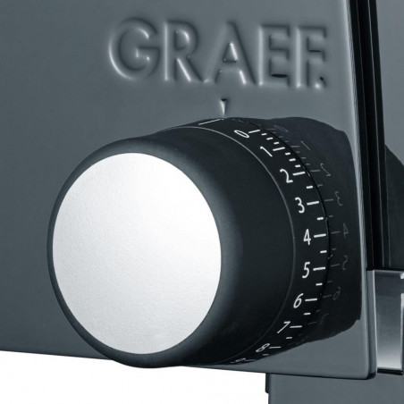 Κόφτης λουκάνικων Graef SKS100, 170 W, λεπίδα 170 mm, ανοξείδωτο ατσάλι, κλείδωμα ασφαλείας για παιδιά, μαύρο