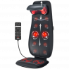 Μαξιλάρι μασάζ Σιάτσου RENPHO Neck & Back Massage Cushion - S-, 48W, 4 ζώνες, 3 επίπεδα έντασης, Θέρμανση έως 45°C, Ρυθμιζόμενο, Τηλεχειριστήριο, Μαύρο