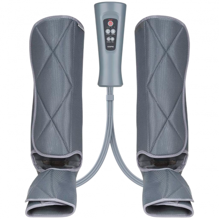 Συμπιεστικό μασάζ για τα πόδια RENPHO Foot & Calf Air Massager, 24W, Θέρμανση, 3 επίπεδα, Λειτουργίες μασάζ, Μνήμη, Ένδειξη θερμοκρασίας, Προστασίες, Γκρι