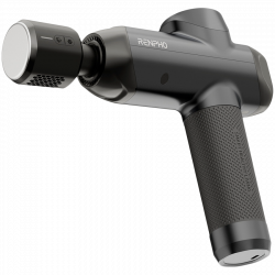 Πιστόλι μασάζ RENPHO Power+, 15 W, 150 λεπτά, 6 ταχύτητες, 1850-2600 σ.α.λ., 4 επίπεδα ψύξης/θέρμανσης, χρονοδιακόπτης, οθόνη αφής, Bluetooth, μαύρο