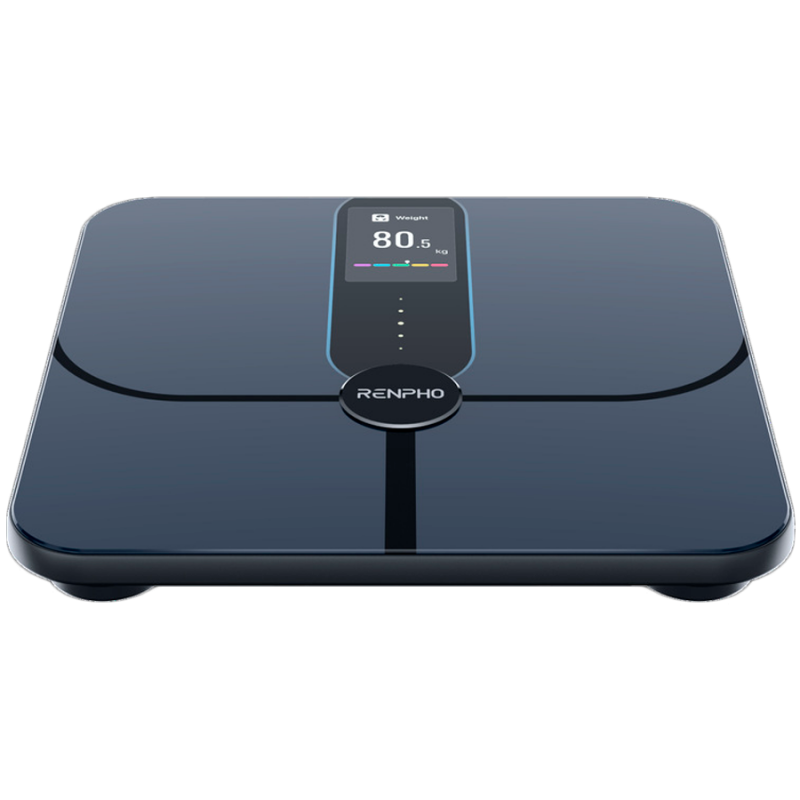Έξυπνη ζυγαριά RENPHO Smart WiFi, Έως 180 κιλά, 13 δείκτες, Αναγνώριση χρήστη, Συγχρονισμός με εφαρμογές για κινητά, Ανάλυση βιοηλεκτρικής εμπέδησης, USB-C, Σκούρο μπλε