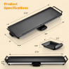 Σχάρα τεπανιάκι Swiss Haus Basel Premium SH-TP70, 1800 W, 70 × 23 εκ., κεραμική επίστρωση, θερμοστάτης, δίσκος συλλογής λίπους, χωρίς BPA και PFAS, μαύρο